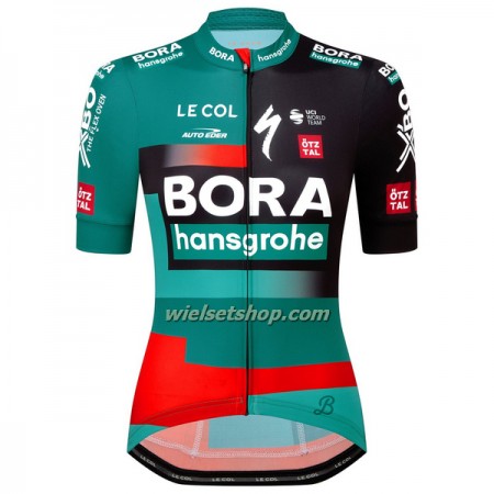 Wielershirt Dames 2023 BORA-Hansgrohe - Groen Zwart